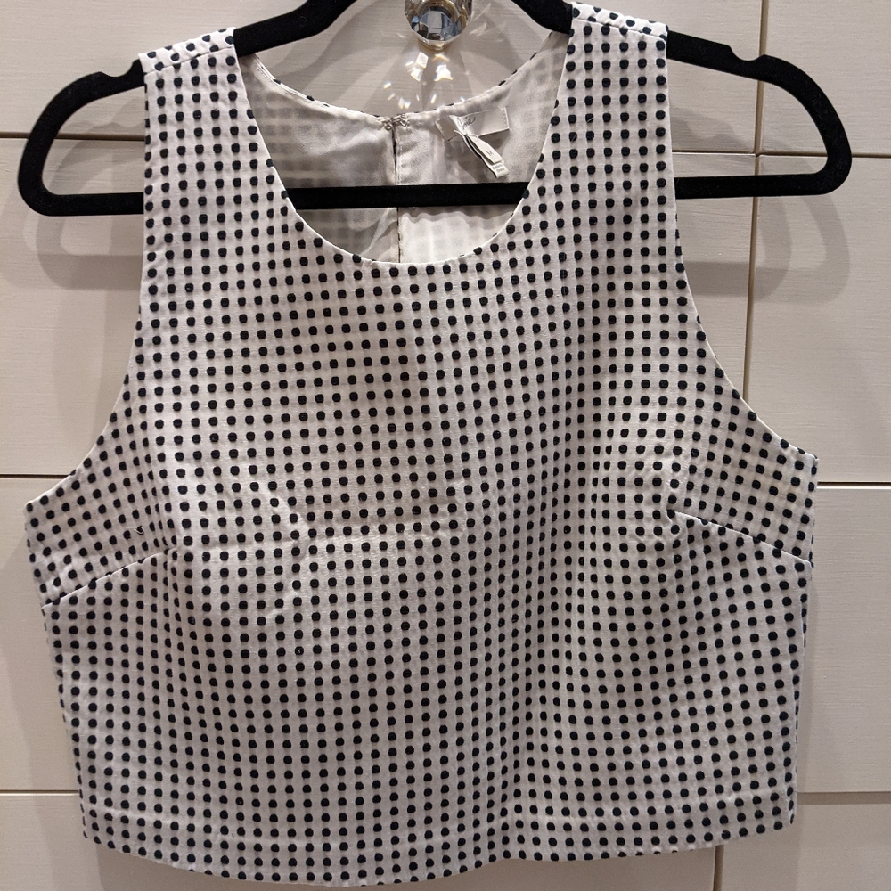 Joie polka dot crop top, M